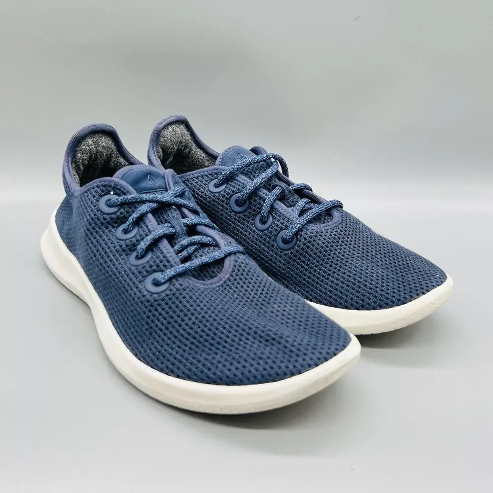 Allbirds Shoes Mens 9 Blue Low Top Tree Runner Walking Athletic Sneakers Comfort